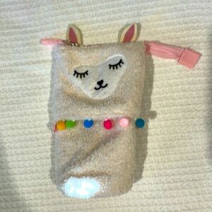 NWOT Llama pencil case/cosmetics holder